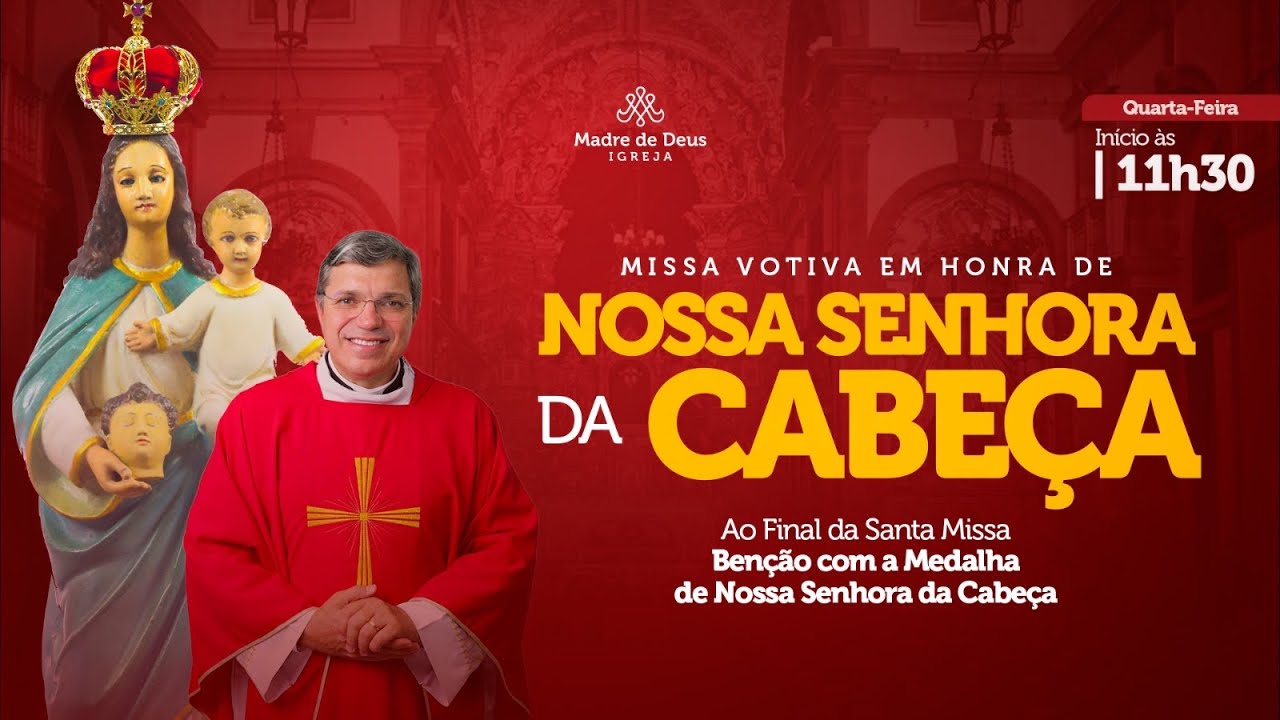 [MISSA VOTIVA] Nossa Senhora da Cabeça | Com Padre Damião Silva - 21/01 - 12h