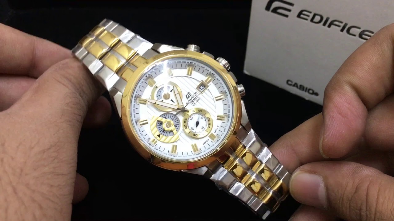 Casio Edifice EFR-556SG-7AV Steel Golden watch refurbished by MyFoxdean India