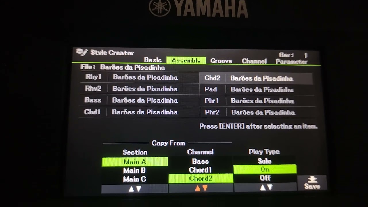 COMO TROCAR A GUITARRA DE UM RITMO PARA OUTRO NO SX600 DA YHAMARA MUITO FÁCIL