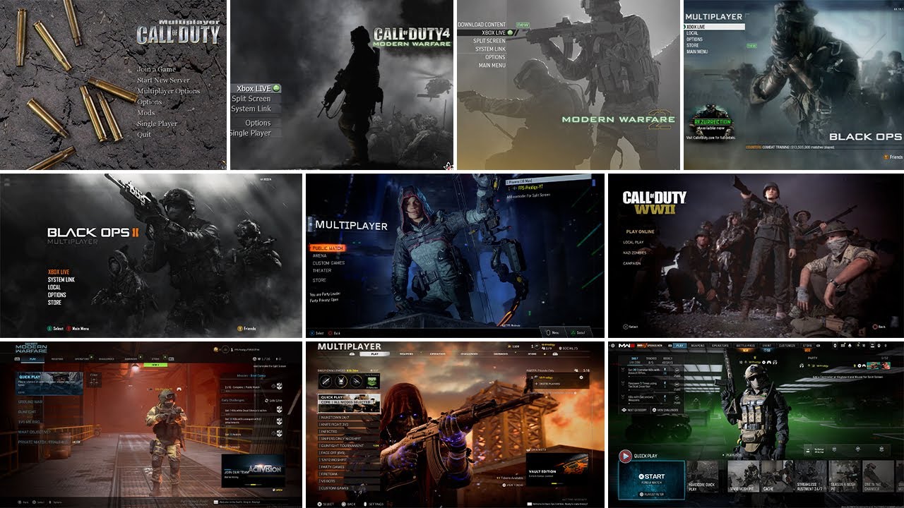 Многопользовательское меню и эволюция музыки в играх Call of Duty