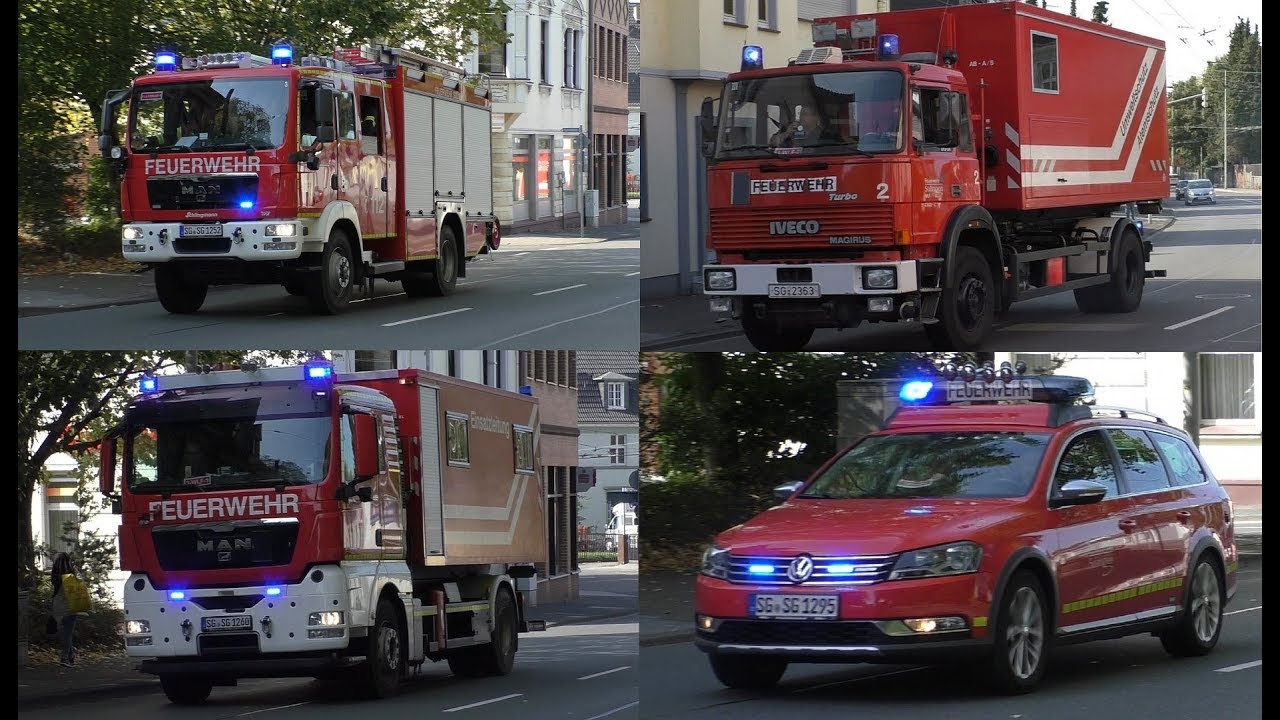 [GROẞBRAND in Krankenhaus] - Einsatzfahrten Feuerwehr und Rettungsdienst in Solingen am 06.10.