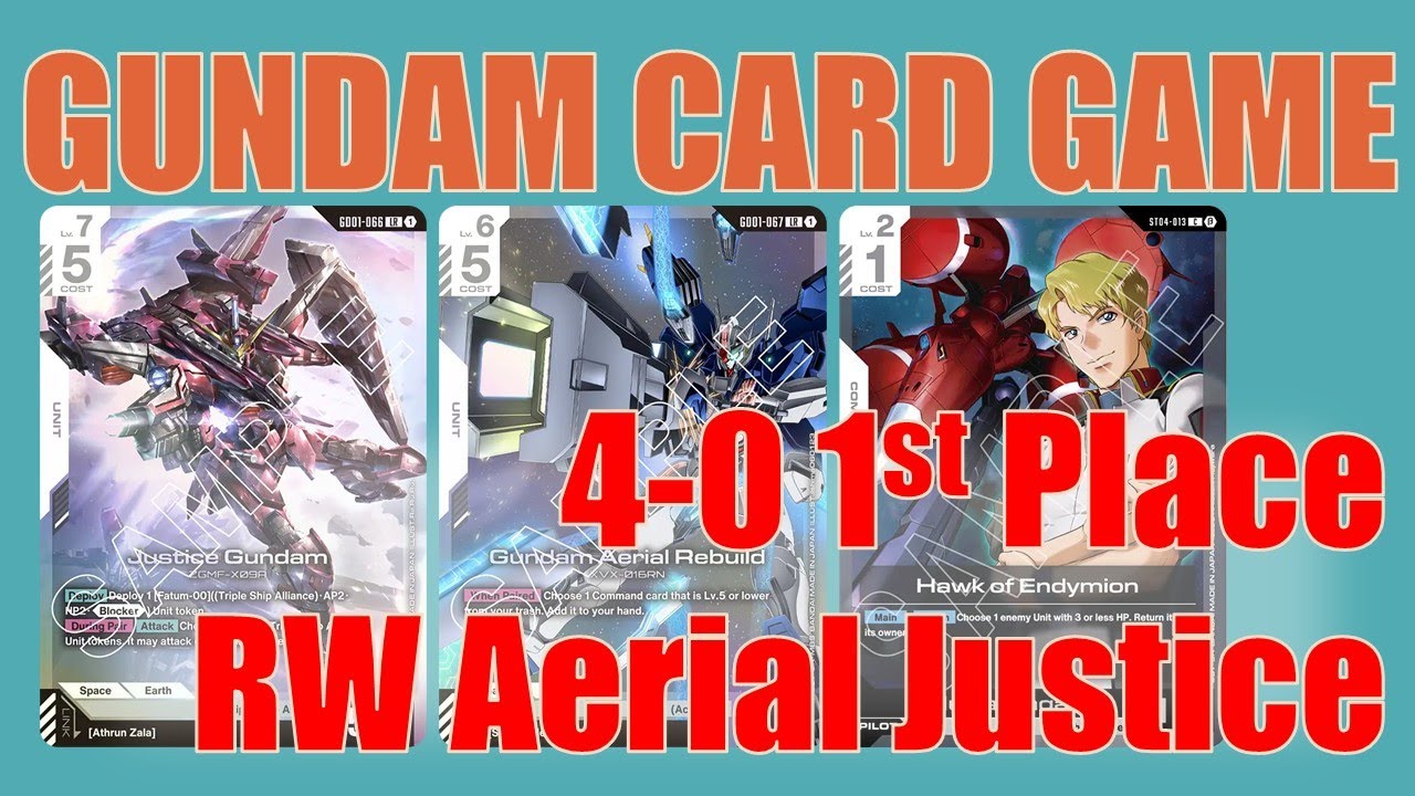 1st Place 4-0 Deck Tech | Red White Aerial Justice | Playtest | Gundam Card Game