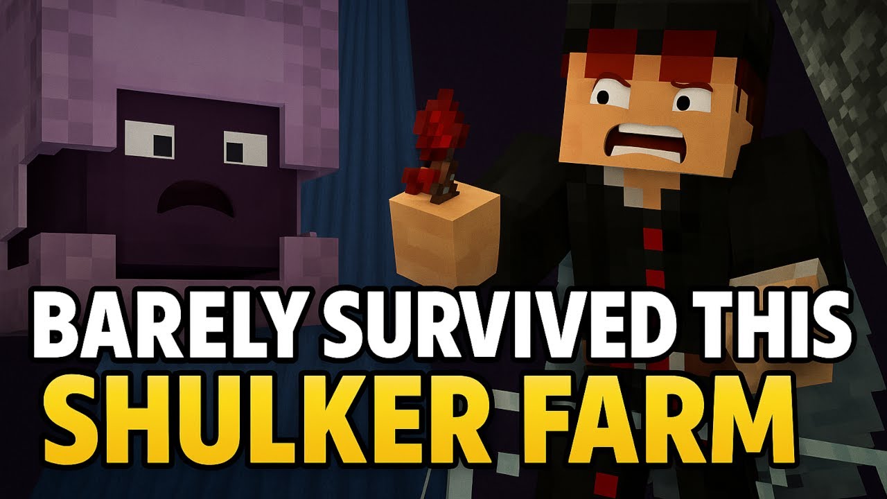 I Built a Shulker Farm Over the Void — And Somehow Survived