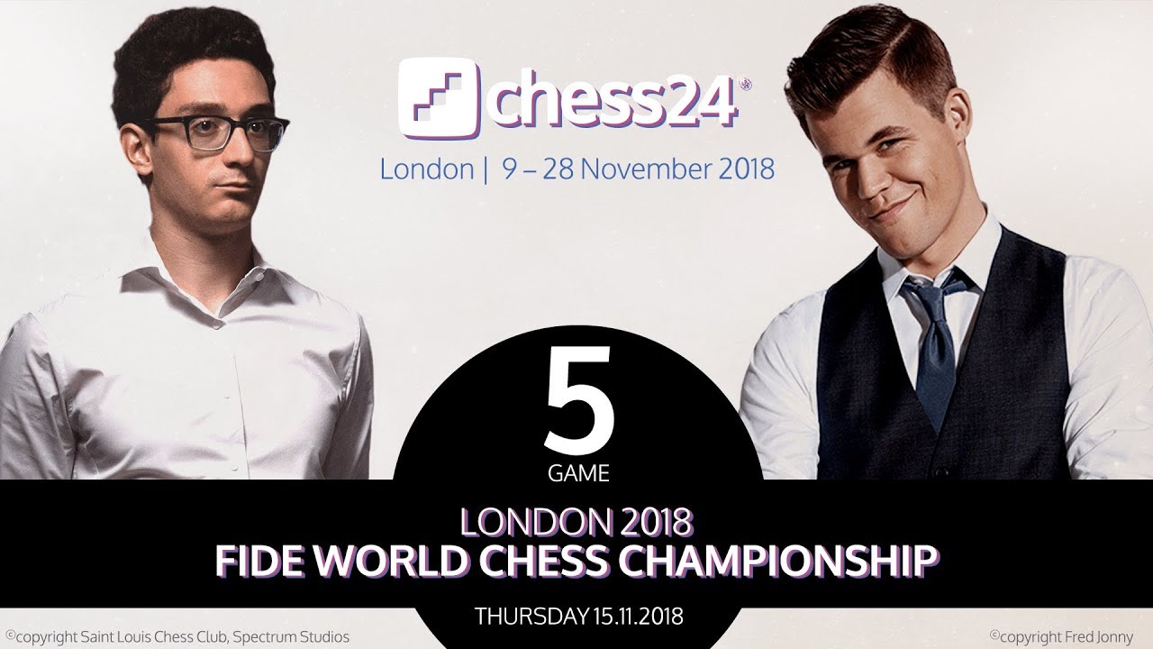 Caruana-Carlsen, Game 5 - 2018 FIDE World Chess Championship