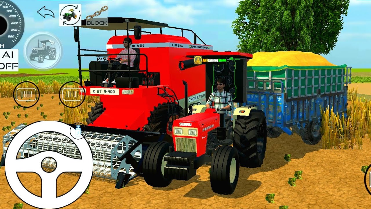 🤩 Harvester Se Kate Dhan 💯💥 !! #trainandrailyardsimulatornewupdate #trendingvideo #shortvideos 