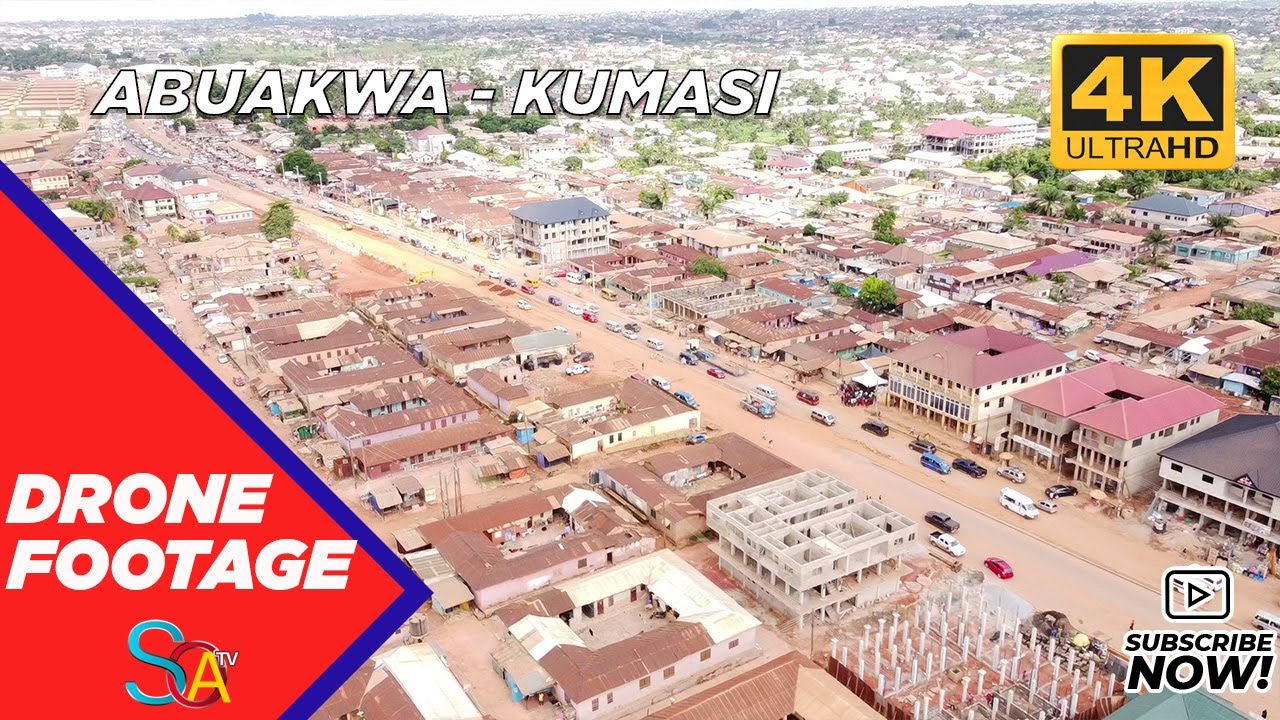 DRONE FOOTAGE - ABUAKWA KUMASI(4K)