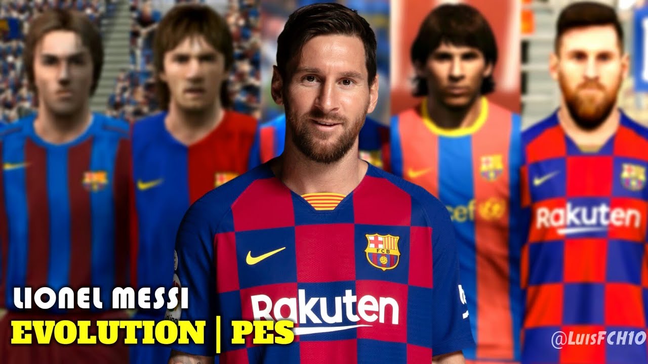 LIONEL MESSI | EVOLUTION PES [ 2004 to 2020 ] | FACE COMPARISON | LuisFCH