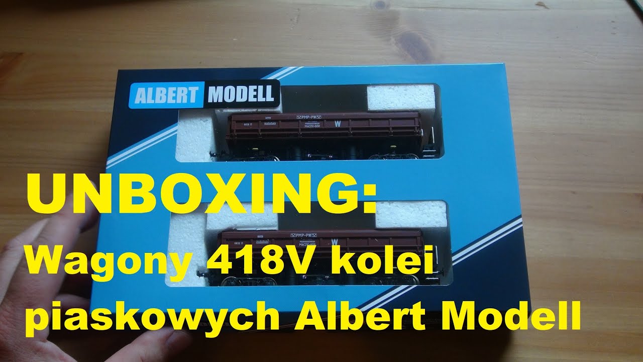 UNBOXING: Wagony 418V kolei piaskowych Albert Modell