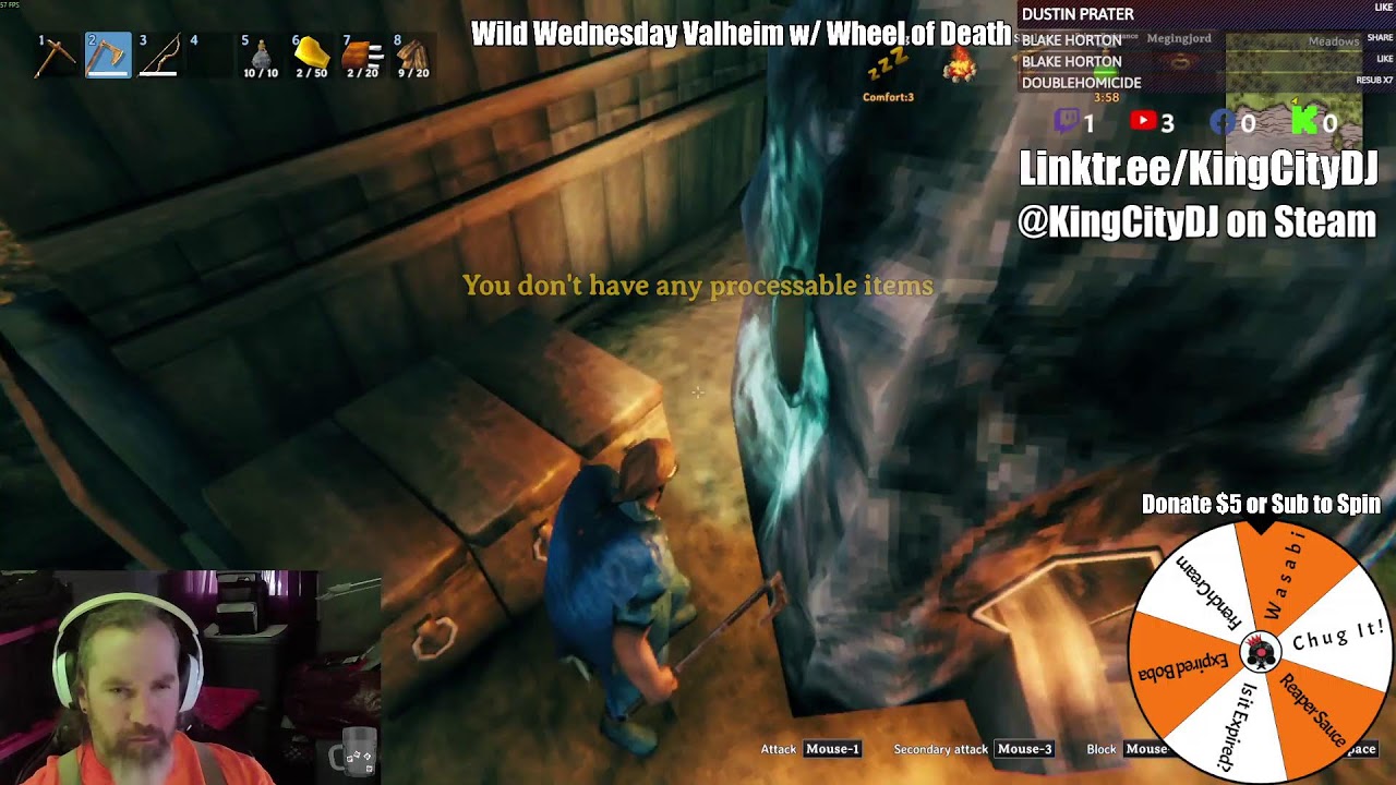 Wild Wednesday Valheim w/ Wheel of Death