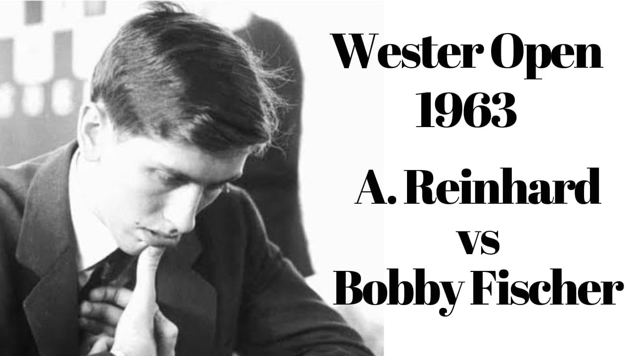Bobby Fischer, genio extremo; desplomo a Allen Reinhard en el Wester Open 1963. Bella partida.
