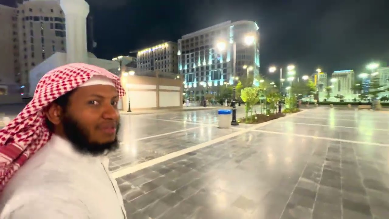جولة في محيط المسجد النبوي الشريف بالكامل المنطقة المركزية الجنوبية والغربية والشمالية