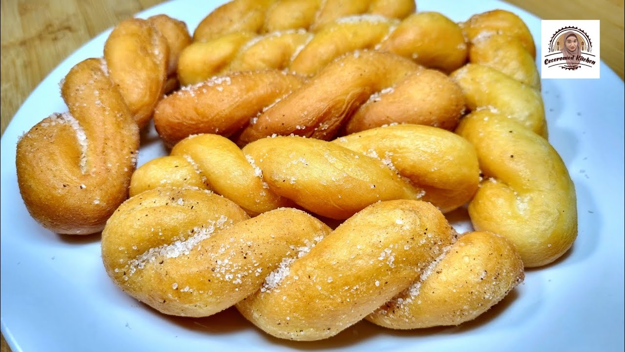 Donat Plintir, Ulen Tangan. Twisted Donut Recipe.