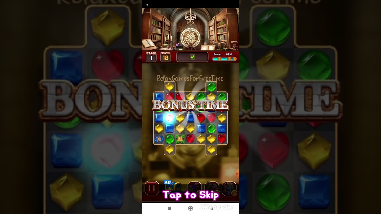 Jewel Magic University - Level 1 gameplay match 3 puzzle game #walkthrough #games #gaming #matchgame