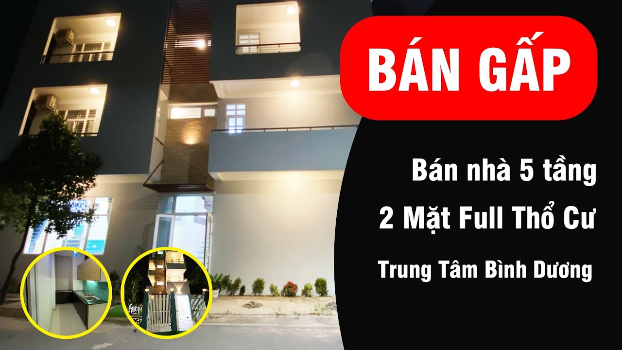 Bán Nhà 5 Tầng KDC Phú Hòa Ngay Trung Tâm Thành Phố Thủ Dầu Một - Giá 6,9 Tỷ TL