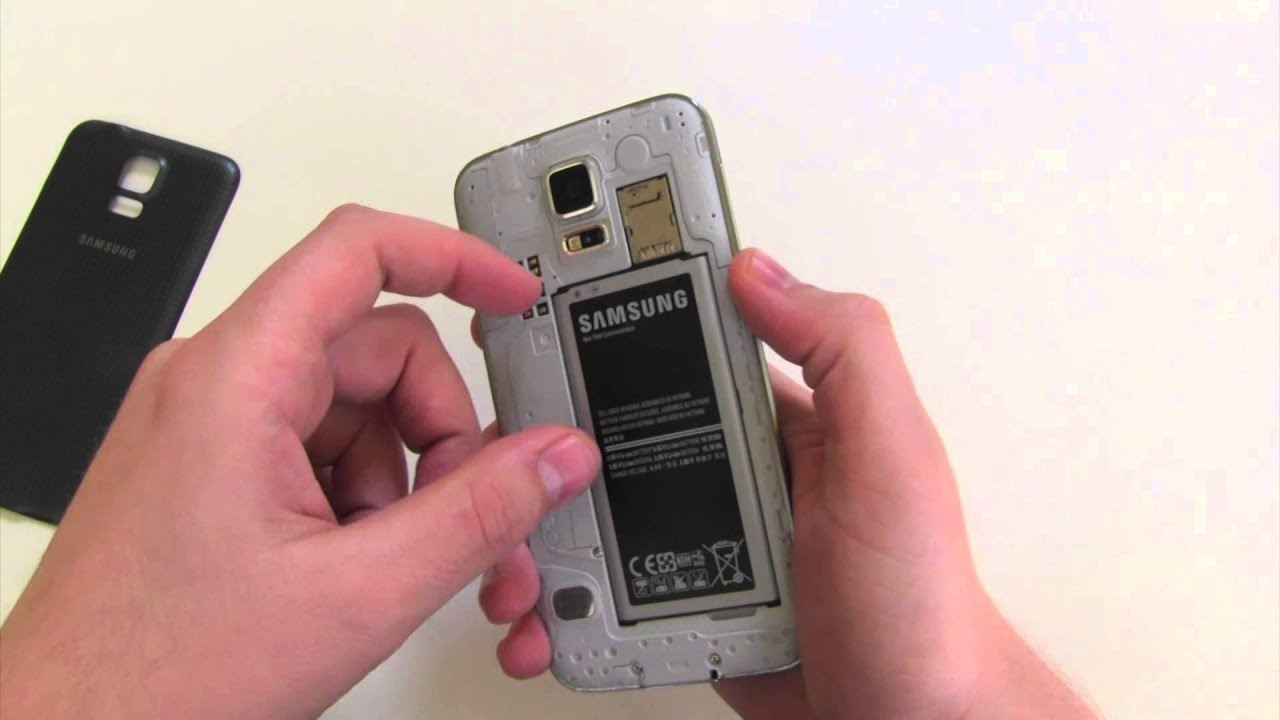 Samsung Galaxy S5 microSIM / microSD Karte einlegen