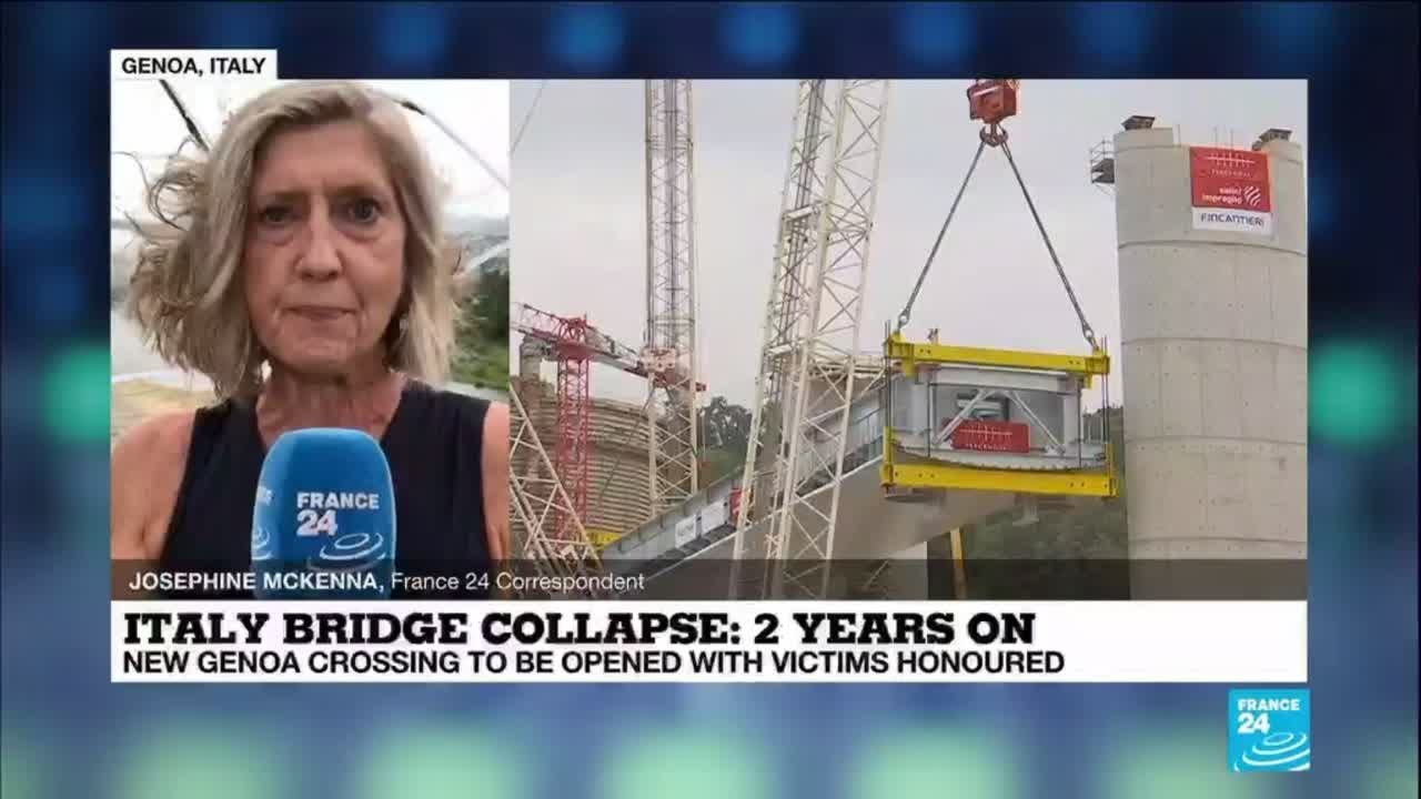 Italy to reopen new Genoa bridge two years after deadly collapse
