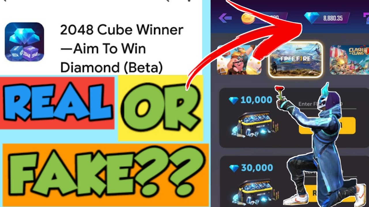 2048 CUBE WINNER REAL ? || 2048 cuber winner real or fake || #realorfake #freefire #amazinggamerz