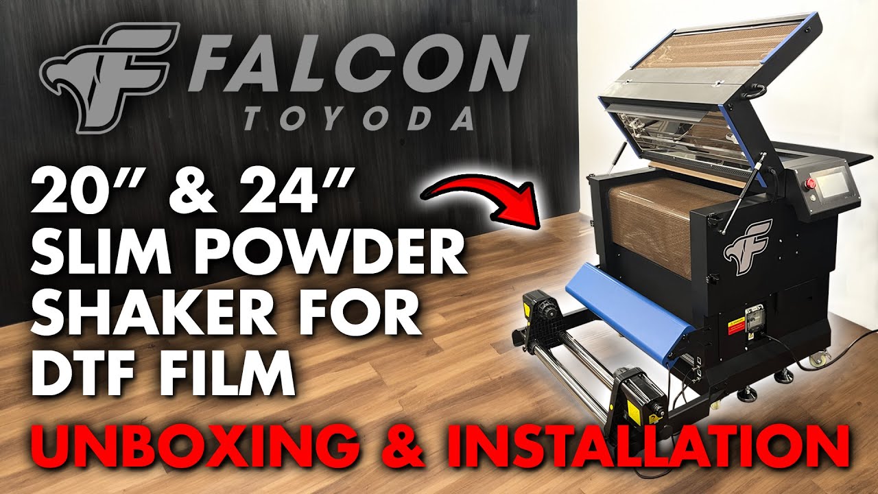 Toyoda Falcon 20" & 24" Slim DTF Powder Shaker Unboxing & Installation