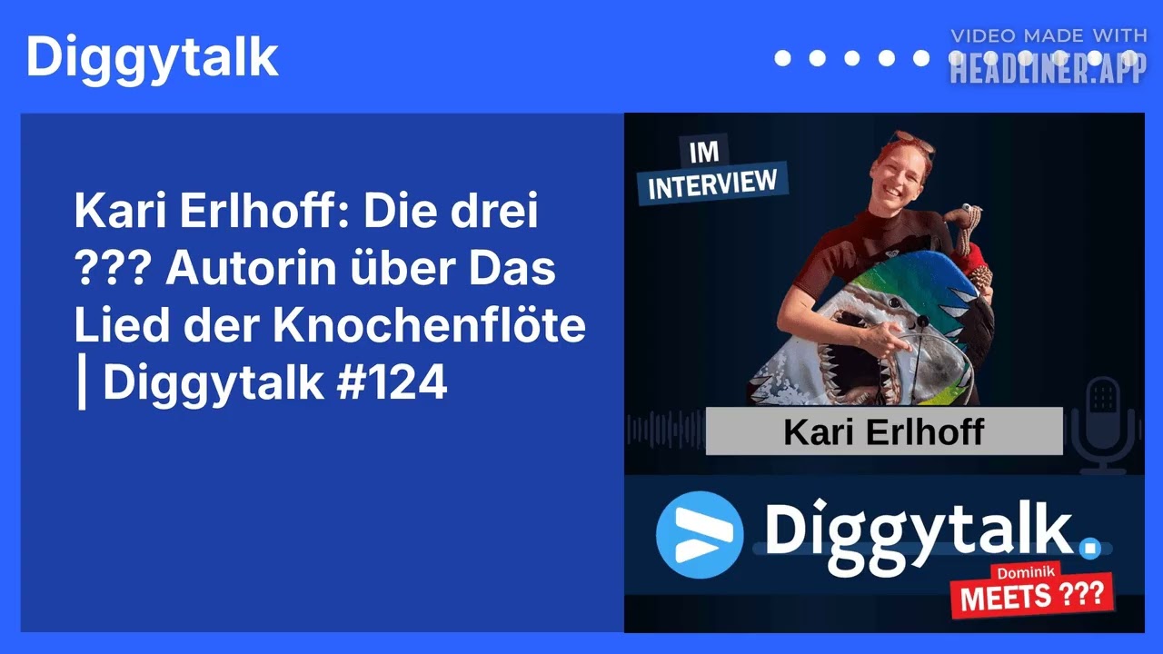 Kari Erlhoff: Die drei ??? Autorin über Das Lied der Knochenflöte | Diggytalk #124