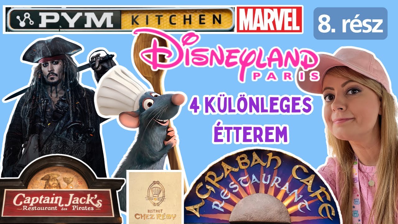 PÁRIZSI DISNEYLAND / L'ecsó és Karib-tenger kalózai étterem - 8. rész #disneylandparis #magyar