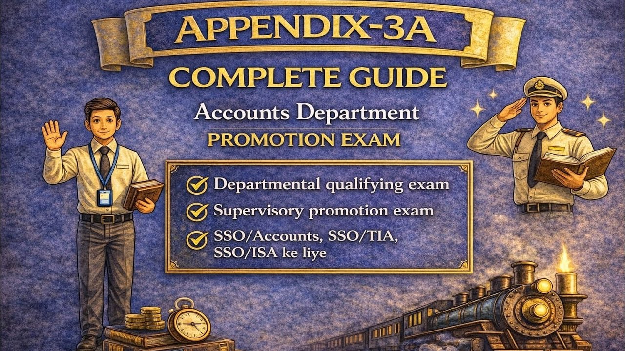 Appendix-3A Complete Guide | Accounts Department Promotion Exam | SSO/TIA/ISA