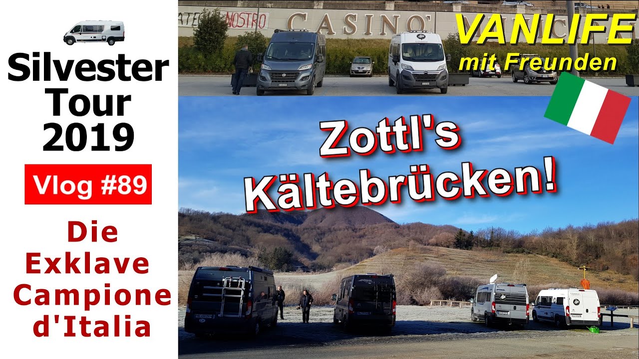 #89 Silvester Tour 2019 Italien | Kältebrücken im Kasten bei -7°C | Campione d'Italia | Shopping