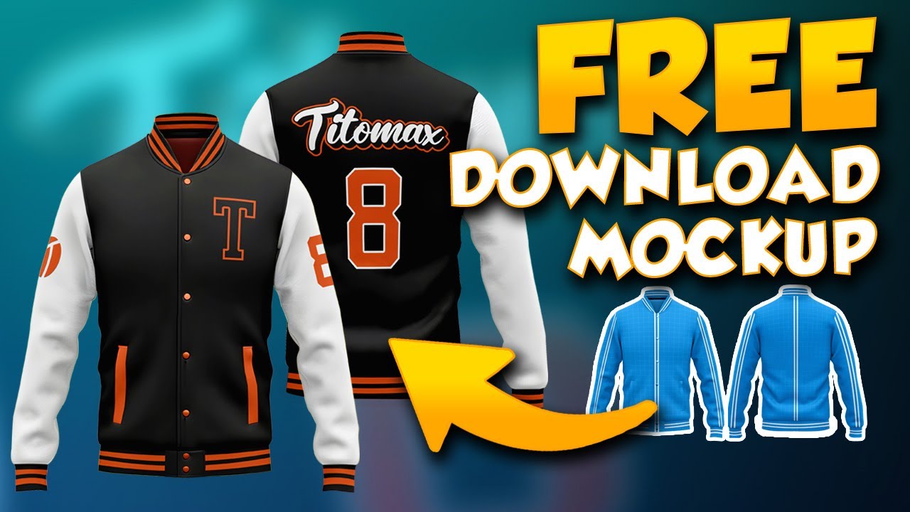 FREE VARSITY JACKET MOCKUP DESIGN (FREE JACKET MOCKUP PSD)