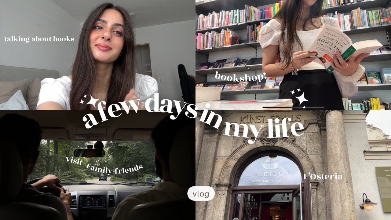 bookshopping, talking about books, L'Osteria, visit friends/family 💌✨ A few days in my life