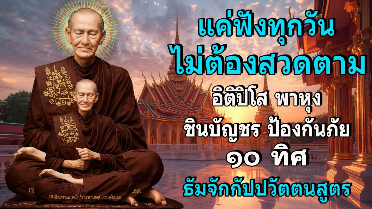 ติปิโส พาหุง ชินบัญชร ป้องกันภัย ๑๐ ทิศ I มหาเมตตาใหญ่ ยอดพระกัณฑ์ไตรปิฎก ธัมจักกัปปวัตตนสูตร
