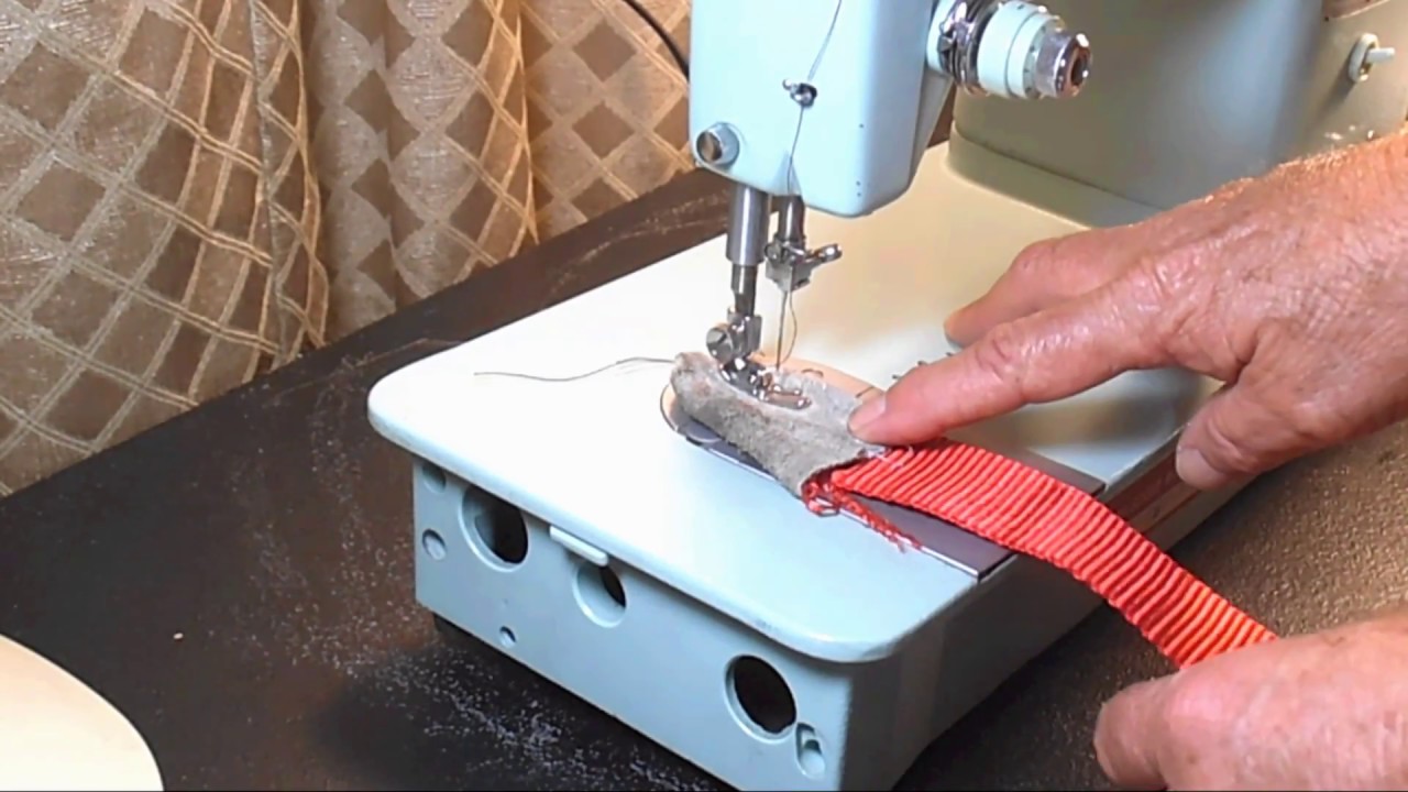 Single Needle Straight Stitch Sewing Test on a Singer Model 338 Sewing Machine
