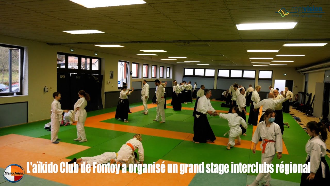 Reportage regivision : L'aïkido Club de Fontoy a organisé un grand stage interclubs régional