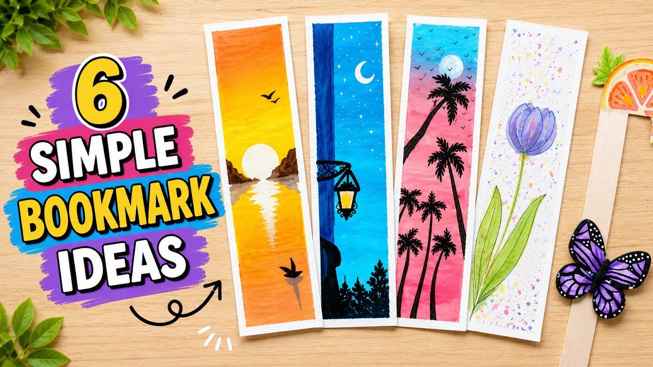 🎐Making 6 Amazing Bookmarks Less Than 8 Mins🎋