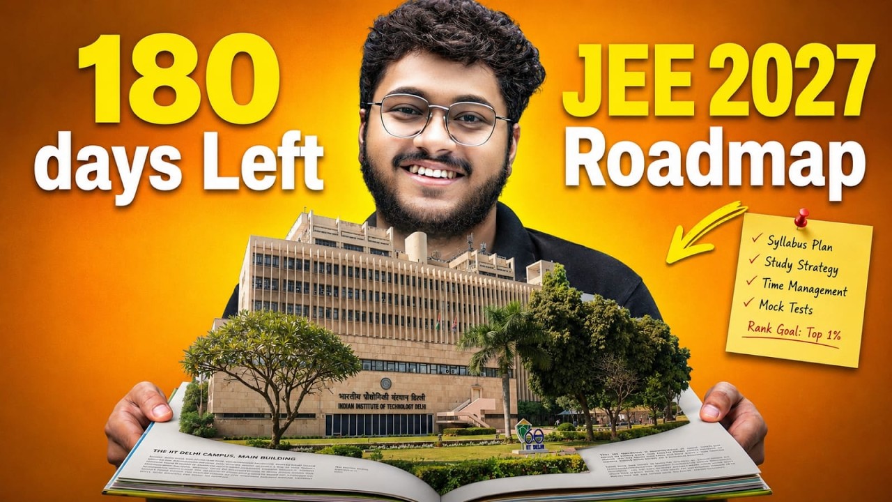 ⚠️ JEE 2027: Only 180 Days Left ‼️ Complete Roadmap to Crack IIT (MUST WATCH)