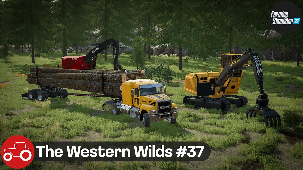 Late Winter Forestry Work, Field Extension & Animal Care - The Western Wilds #37 FS22 Timelapse