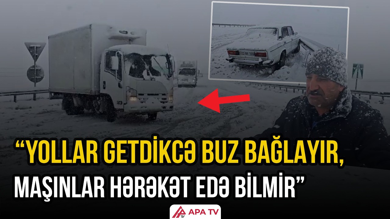 Ələt-Astara magistralında qar hərəkəti çətinləşdirir | APA TV