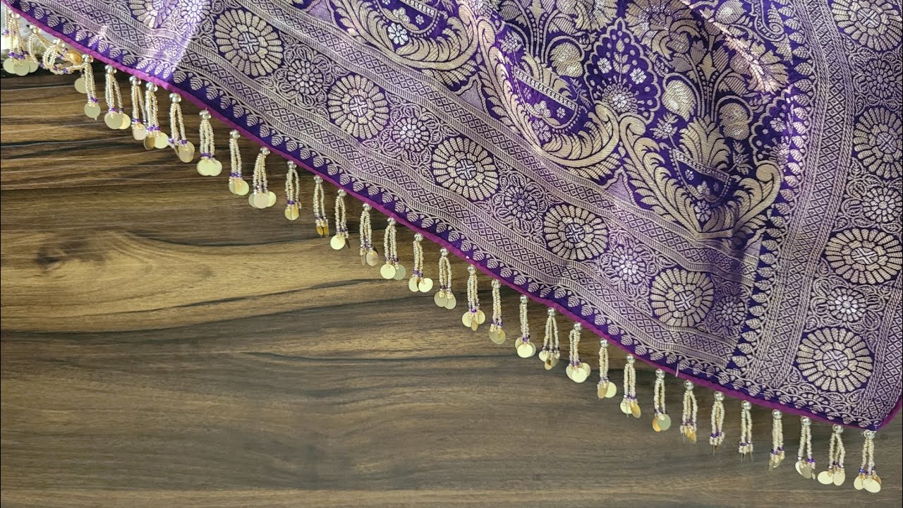 HAND MADE SAREE BORDER / SAREE MOTI KUCHU DESIGN 
