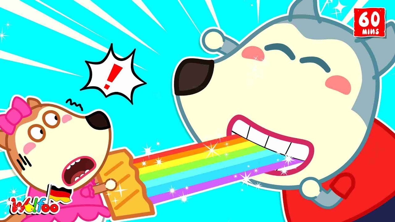 Wolfoo Geschichte 🐺 Iss nicht zu viel Regenbogenbonbons, Wolfoo | Gesunde Gewohnheiten für Kinder