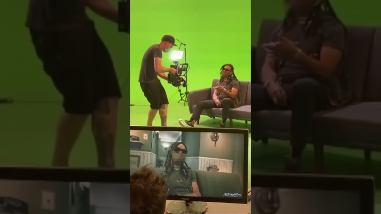 Live compositing with real time camera tracking. #virtualproduction #greenscreen #aximmetry