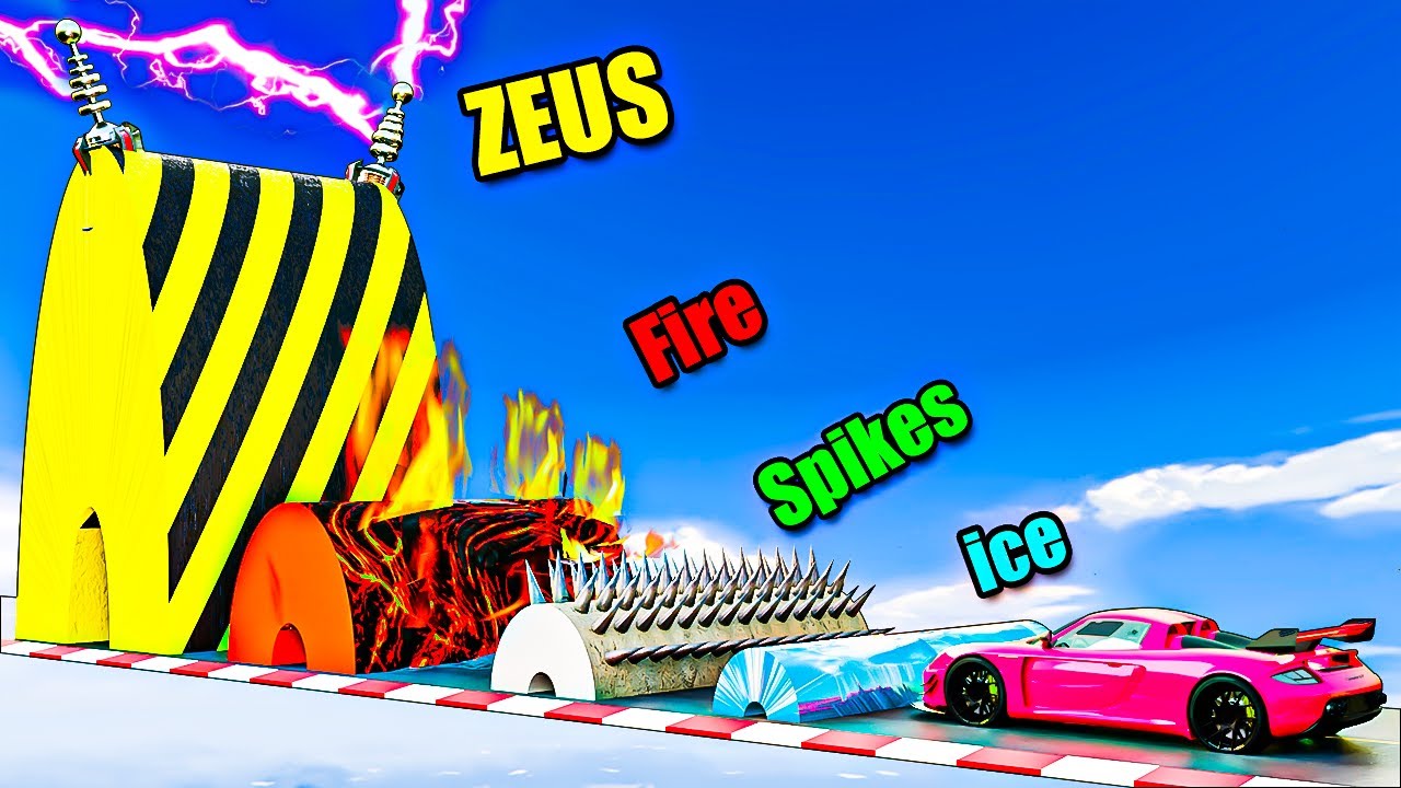 Cars vs Custom Speedbumps in GTA 5