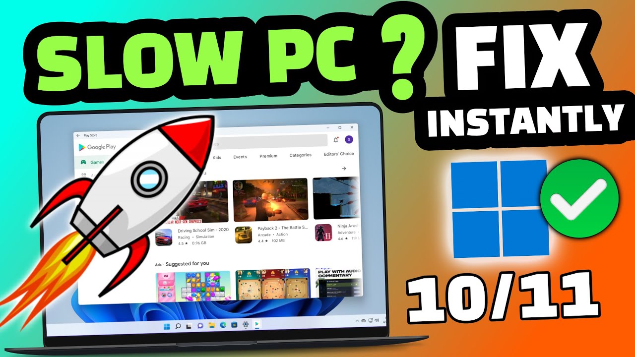 HIGH PERFORMANCE WINDOWS : WHY MY PC SO SLOW ? SPEED UP PC LAPTOP WITH WINDOWS PC MANAGER 🔥