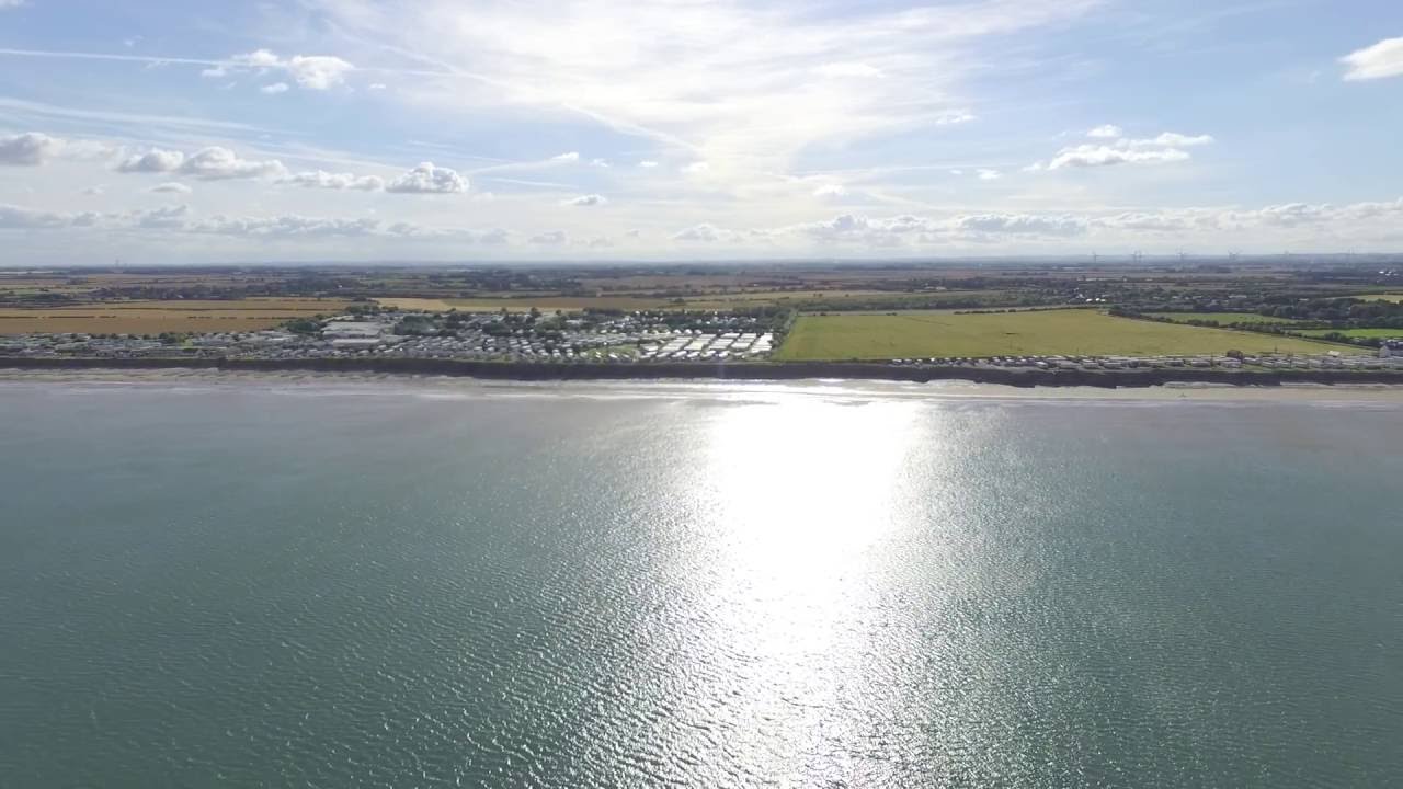 Drone footage from Skipsea sands