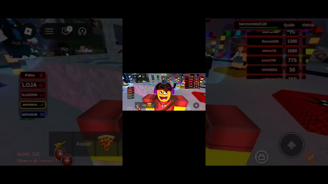 Jogando roblox título do jogo (você vs homer)