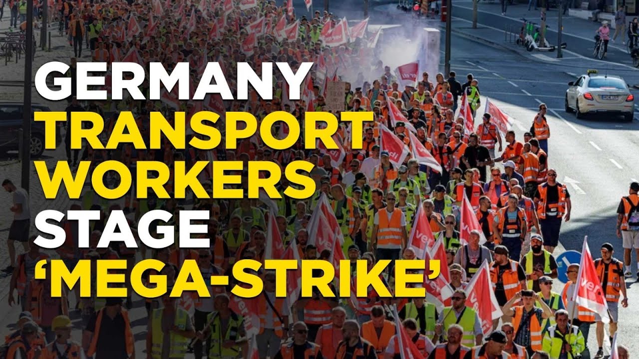 Germany News Live : Flights, trains, Buses Cancelled Amid Nationwide Transportation 'Mega Strike'