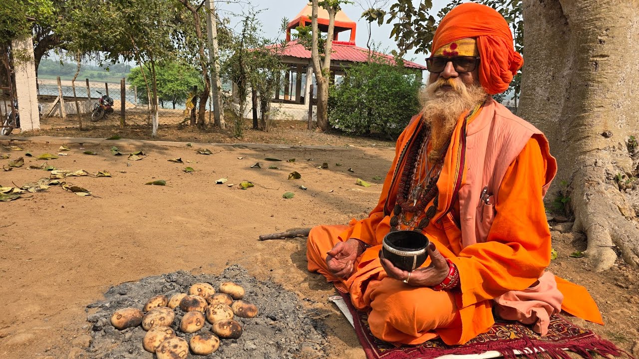 अर्धनारेश्वर कृपा का साक्षात दर्शन श्री नर्मदा तट की पावन दाल वाटी प्रसादी।