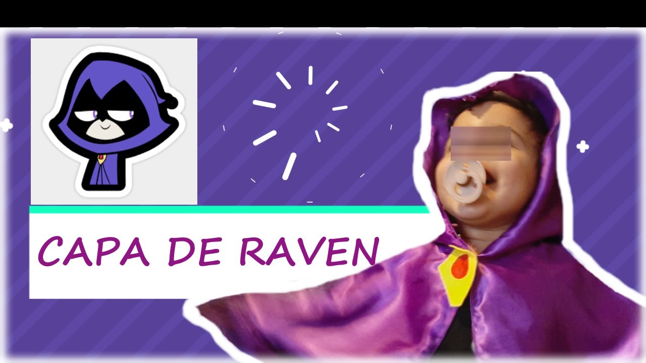 DISFRAZ INFANTIL RAVEN DE LOS JOVENES TITANES (Teen Titans Go!) | Yuyis Creations