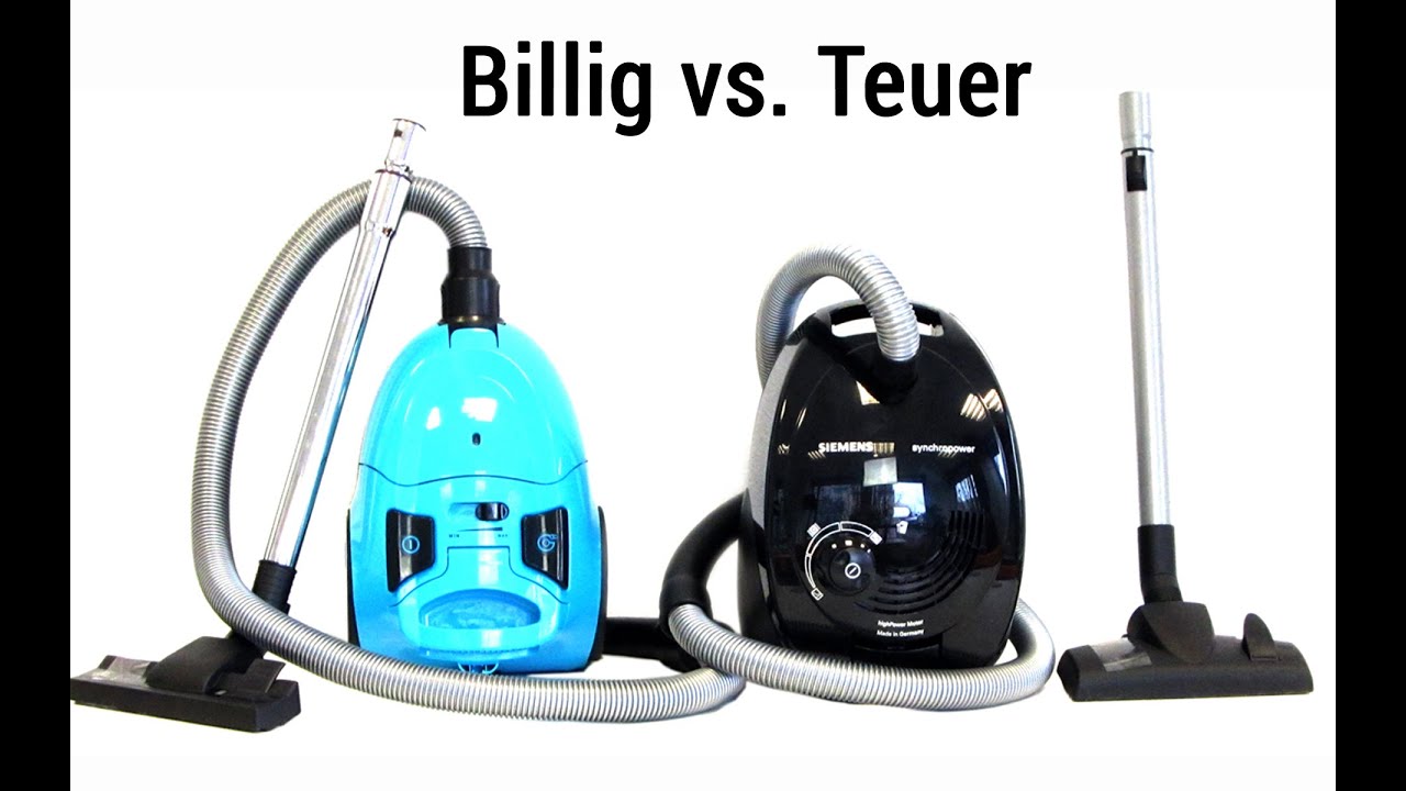 Billig vs. Teuer - Zwei Staubsauger im Vergleichstest - Deutsch / German ►► notebooksbilliger.de