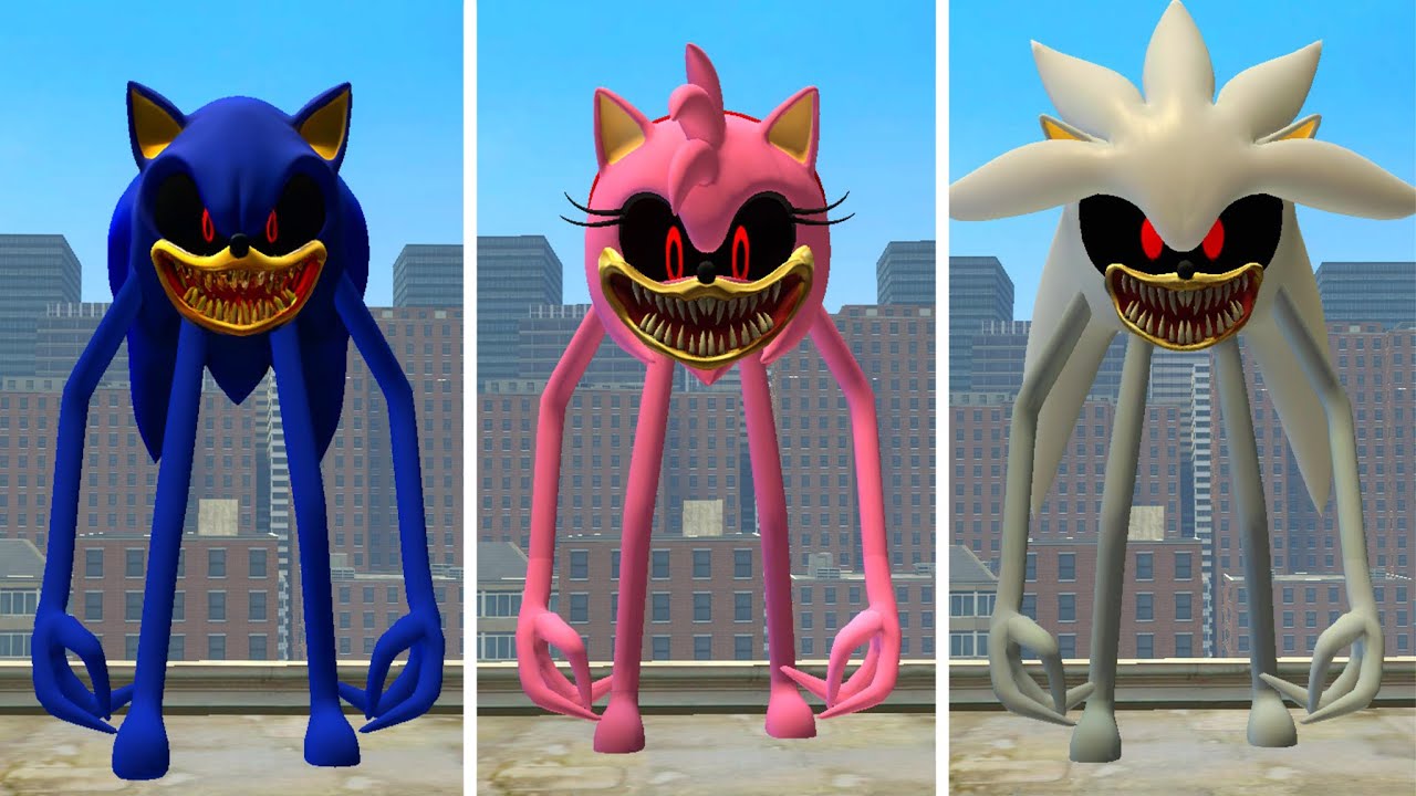 I BECOME NEW SONIC INNYUME SMILEY'S vs SONIC EXE SMILEY'S vs AMY SMILEY'S in Garry's Mod