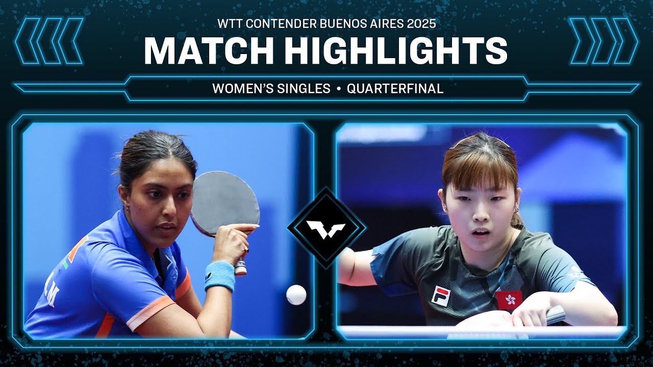Ayhika Mukherjee vs Su Tsz Tung | WS QF | #WTTBuenosAires 2025