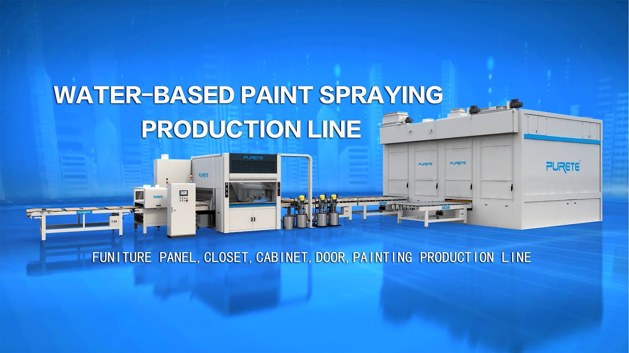 Wood painting machine P3 Reciprocating spray painting and stereoscopic drying kiln #machine