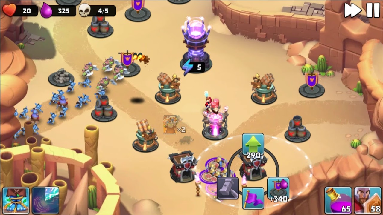 Castle Creeps TD - Chapter 36 Level 142 Gates Of Stone - 3 Stars (Without Sentinel)